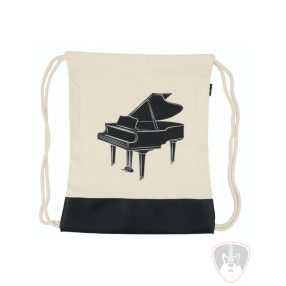 Zsinóros vászon hátizsák zongoramintával