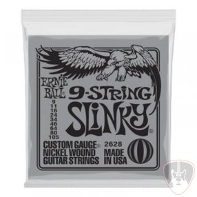   Ernie Ball 2628 Nickel Wound 9 String Slinky 9-105 9 húros húrkészlet