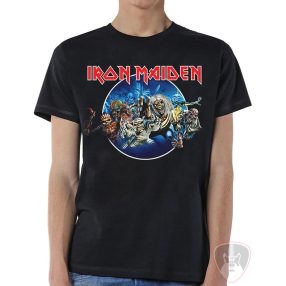 Iron Maiden Ing Wasted Years Circle Unisex Black XL