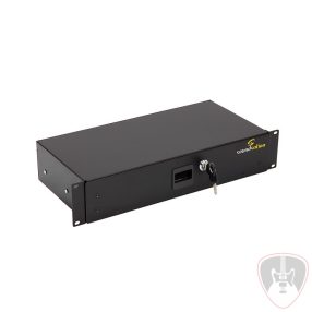   SRD100-2U LOCK - 2 Egység méretű kulccsal zárható rack fiók