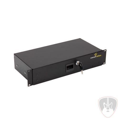 SRD100-2U LOCK - 2 Egység méretű kulccsal zárható rack fiók