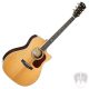 CORT AKUSZTIKUS GITÁR FISHMAN ELEKTRONIKÁVAL, FÉLKEMÉNY TOKKAL, ALL SOLID, NATÚR  Co-Gold-A8-NAT with case