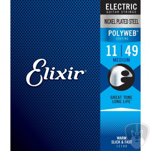 Elixir PolyWeb (12100) 11-49 Medium elektromos húrkészlet