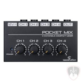 POCKET-MIX - 4 csatornás mini mixer adapterrel