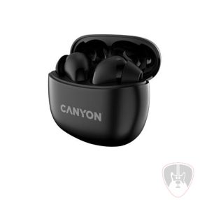   CANYON "TWS-5", fekete vezeték nélküli, Bluetooth 5.3 fülhallgató