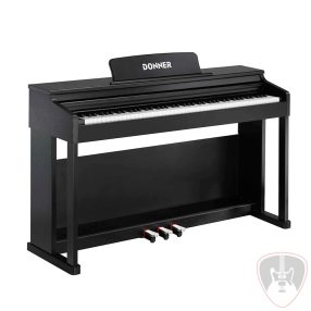 DONNER SÚLYOZOTT DIGITÁLIS ZONGORA, FEKETE