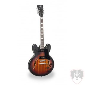   SOUNDSATION JAZZ-ROOT P BSB - Double cutaway félakusztikus gitár single coil hangszedőkkel