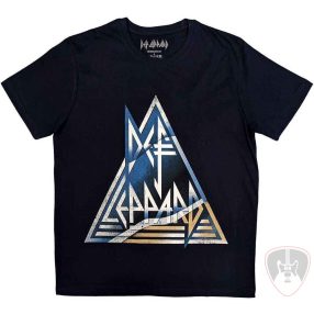 Def Leppard Ing Triangle Logo Unisex Navy Blue XL