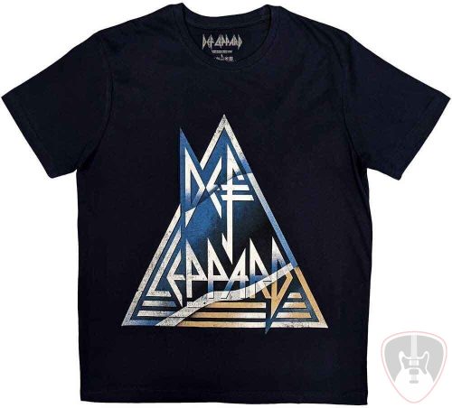 Def Leppard Ing Triangle Logo Unisex Navy Blue XL