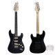 Aiersi ST11-BK stratocaster elektromos gitár, fekete 