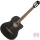 Ortega RCE125SN 4/4 Black Elektro-klasszikus gitár