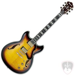   Ibanez AS153-AYS Antique Yellow Sunburst Félakusztikus - jazz-gitár + keménytok