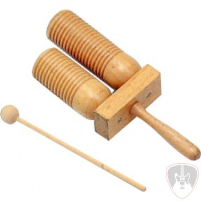 RH-7 - Dupla fa guiro tone block, ütővel