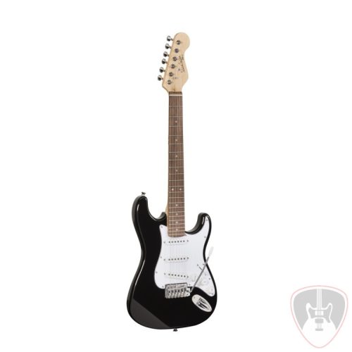 RIDER-JR BK - 3/4 Double Cutaway elektromos gitár 3 Single Coil pickuppel