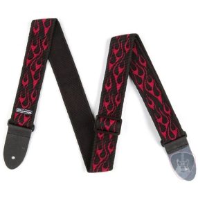 Dunlop D38 Textil gitár heveder Red