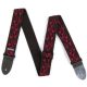 Dunlop D38 Textil gitár heveder Red