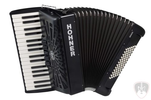 HOHNER Bravo III 72 Black Billentyűsharmonika puhatokkal