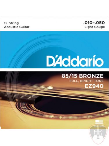 DADDARIO EZ940 10-50 12-húros kusztikus gitárhúr szett