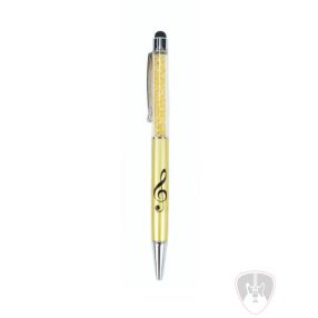  Érintőképernyőhöz használható arany színű kristályos toll
