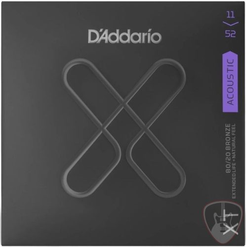 D'Addario XT 80/20 Bronze Coated 11-52 akusztikus gitár húr szett