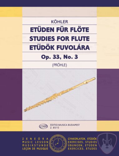 Köhler, Ernesto: Etűdök fuvolára 3