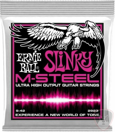 Ernie Ball 2923 M-Steel Super Slinky 9-42 húrkészlet