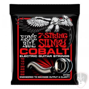   Ernie Ball 2730 Cobalt Slinky húrkészlet 10-62 7 húros húrkészlet
