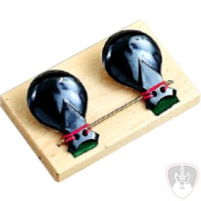 RH-48 - Asztali fa kasztanyett ( párban, fa táblán )