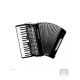 GOLDENCUP JP3248 32 KEY 48 BASS Blk Harmonika