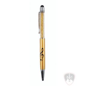   Érintőképernyőhöz használható rózsa-arany színű kristályos toll