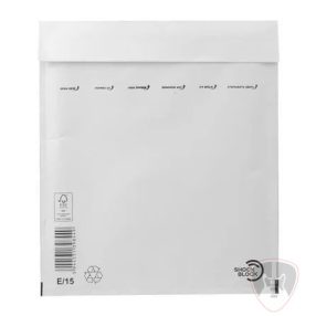   E15  Légpárnás boríték, 240x275 mm külméret, 220x265 mm belméret, VICTORIA PAPER, "W5", fehér 