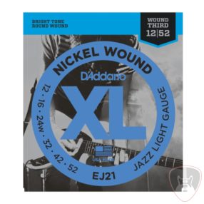 D'addario EJ21 Nickel 12-52 Jazz Light