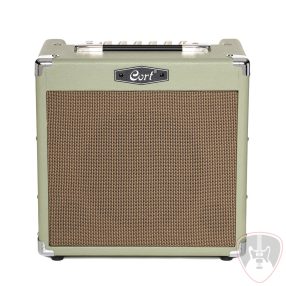   Cort gitárerősítő zengetővel, 15 Watt, pasztell zöld  Co-CM15R-PG