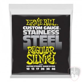   Ernie Ball 2246 Stainless Steel Regular Slinky 10-46 húrkészlet