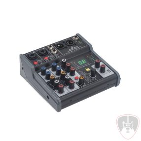   MIOMIX 202UFX - 4-csatornás Professzionális Audió keverő Digitális Multi-Effect és 24-bit/96kHz USB 