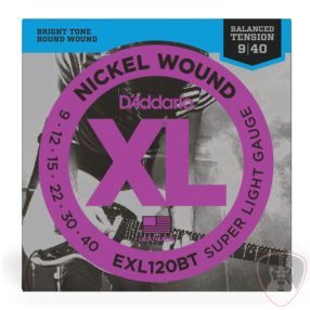   D'addario EXL120BT Nickel 09-40 Super Light Banalced Tension