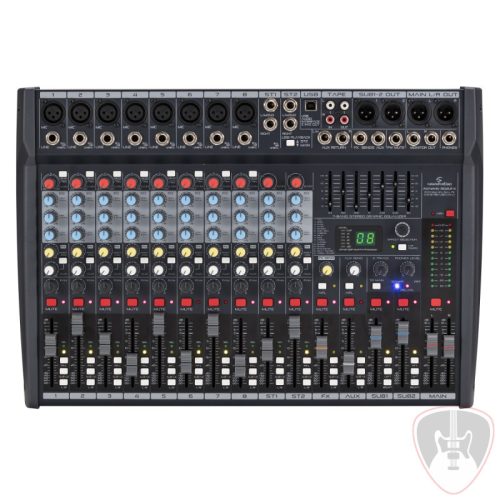 ALCHEMIX 802UFX - 12-csatornás keverő 24-bit Digital Multi-Effekt , USB sztereó in/out hangkártyával