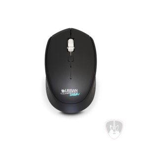   Egér, vezeték nélküli, optikai, közepes méret, USB, URBAN FACTORY "Cyclee", fekete