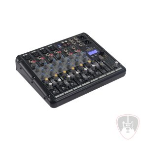   YOUMIX-402 MEDIA - 8-csatornás Professzionális keverő Media lejátszóval, BT és Digital Multi-Effekt funkció