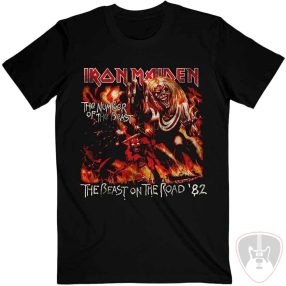   Iron Maiden Ing Number Of The Beast The Beast On The Road Vintage Unisex Black XL