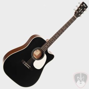   CORT AKUSZTIKUS GITÁR ELEKTRONIKÁVAL, CÉDRUS, FEKETE  Co-MR500F-CED-BKS