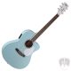 CORT AKUSZTIKUS LADY-GITÁR ELEKTRONIKÁVAL, PUHATOKKAL, ÉGKÉK  Co-JADE-Classic-SKOP with bag