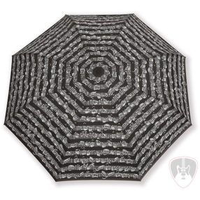 Vienna World esernyő, összecsukható kottamintás fekete