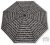 Vienna World esernyő, összecsukható kottamintás fekete