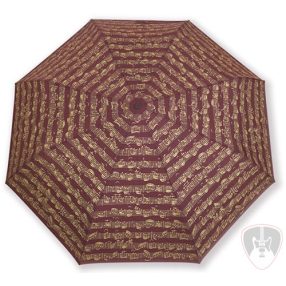 Vienna World esernyő, összecsukható kottamintás bordó
