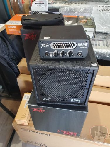 Peavey 6505 Piranha Micro gitárerősítő fej, csöves, 20 Watt, PeaveyPV-6505 Piranha Micro CAB Láda  szett