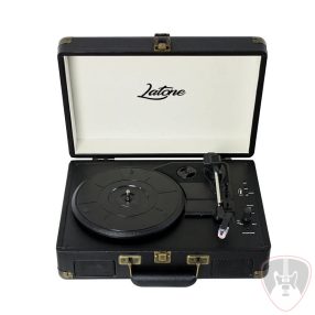 Latone RetroCase Black Hordozható lemezjátszó