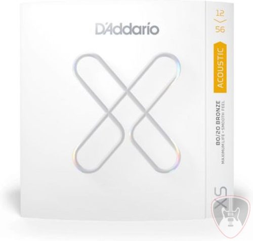 D'Addario XS 80/20 Bronze 12-56 Light Top/Medium Bottom akusztikus gitár húr szett