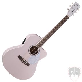    CORT AKUSZTIKUS LADY-GITÁR ELEKTRONIKÁVAL, PUHATOKKAL, PASZTELL RÓZSASZÍN  Co-JADE-Classic-PPOP with bag