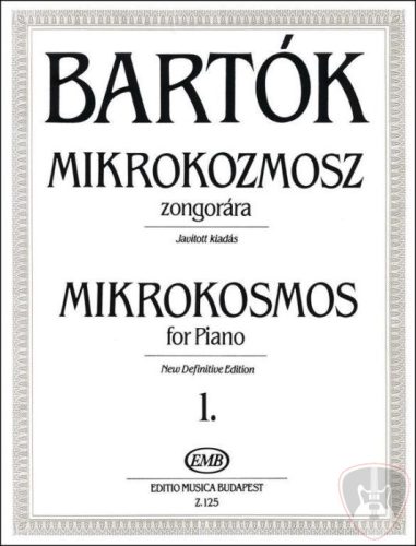 Bartók Béla: Mikrokozmosz zongorára 1. – kotta